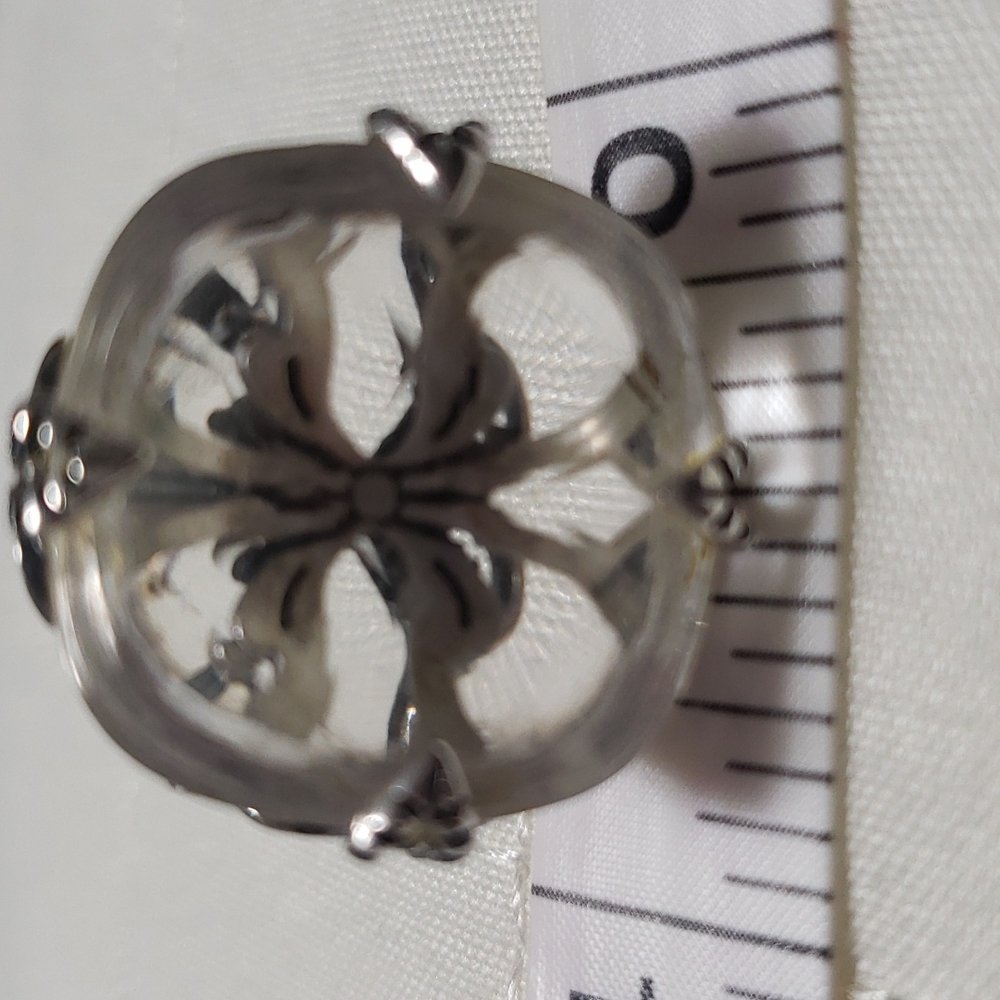 Silpada Filigree  Crystal Sterling Ring - Picture 8 of 13